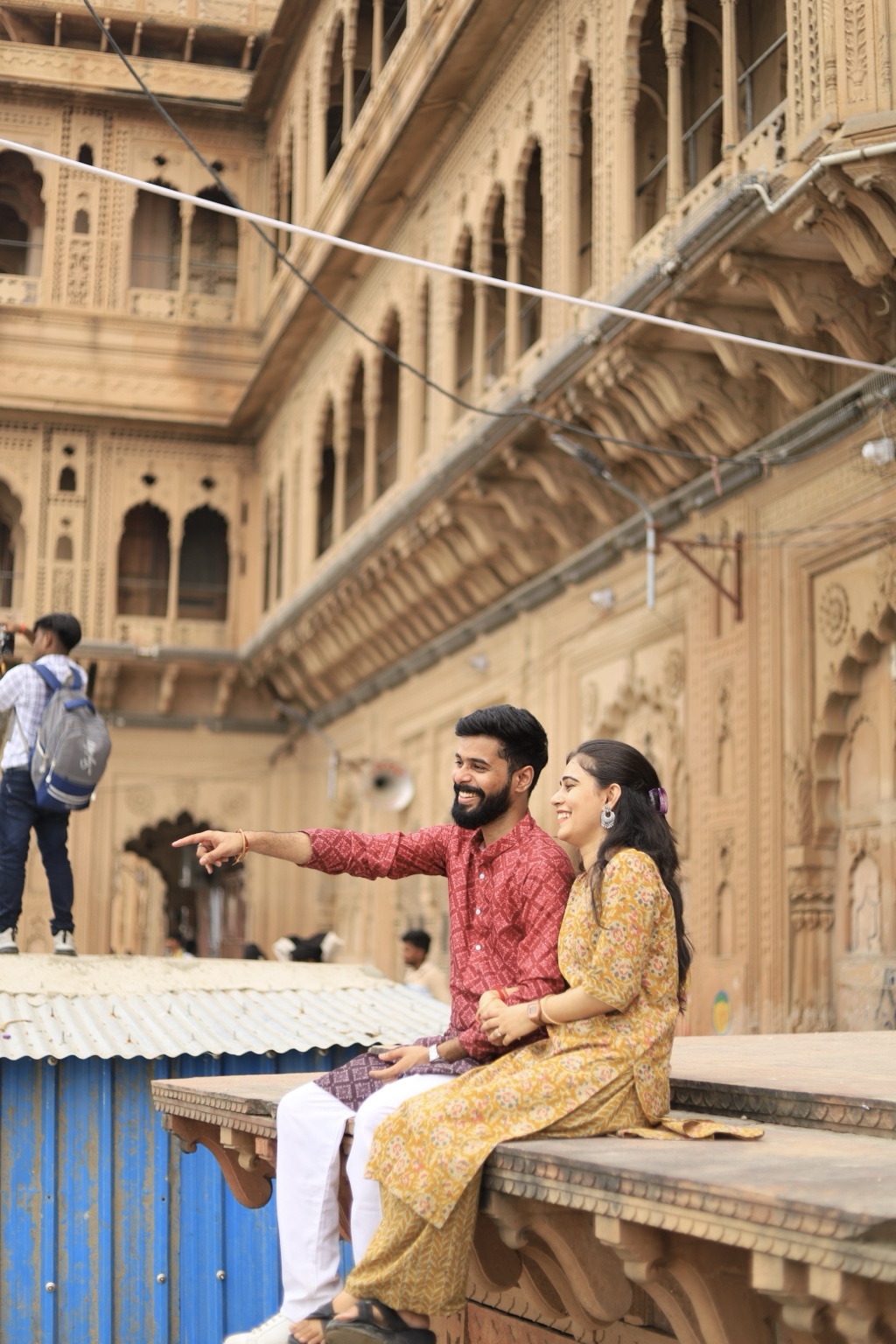 Priyanshu and Pallavi sharing a happy moment together